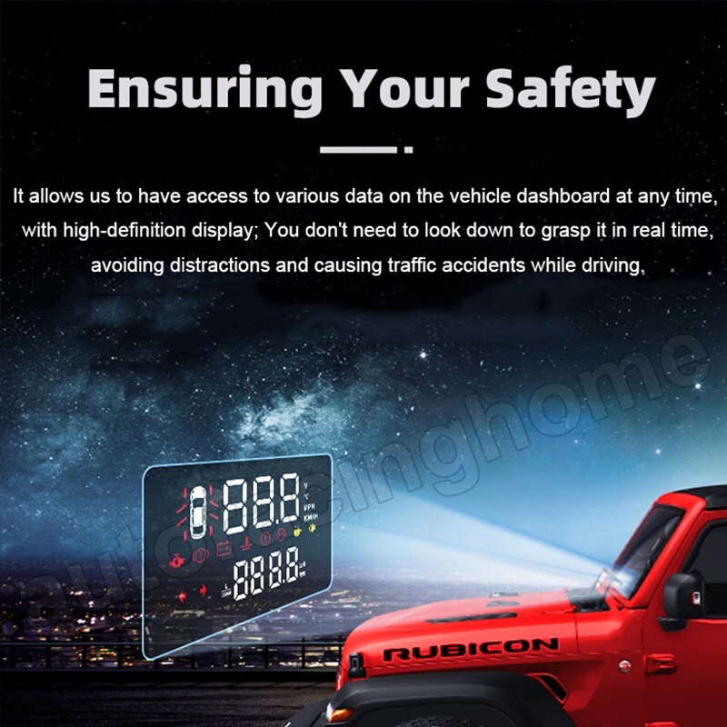 HUD Speedometer & Remote Window Module Combo for Jeep Wrangler/Gladiator 07-24