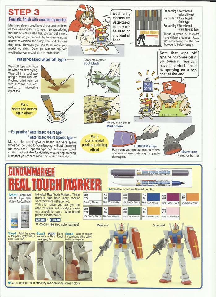 GSI Creos Gundam Markers All Different Colors $3.99 Flat Shipping Rate Per ORDER