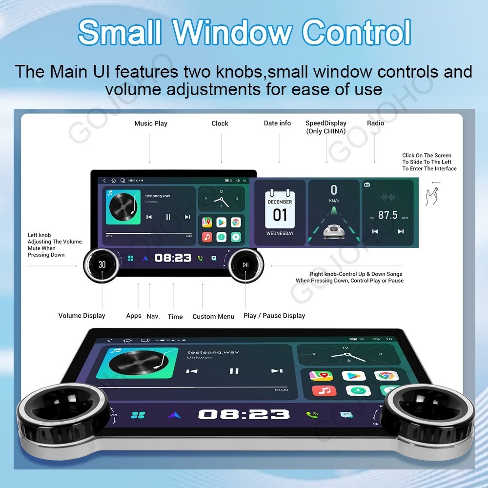 CarPlay 4+64GB For Toyota Sienna 2004-2010 Android 13 Car Stereo Radio Navi GPS