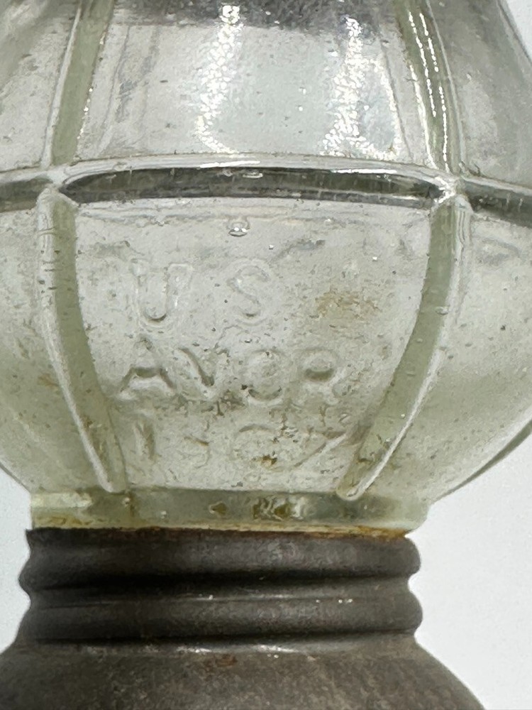 Antique LANTERN Figural VICTORY Glass Co CANDY CONTAINER E&A 443