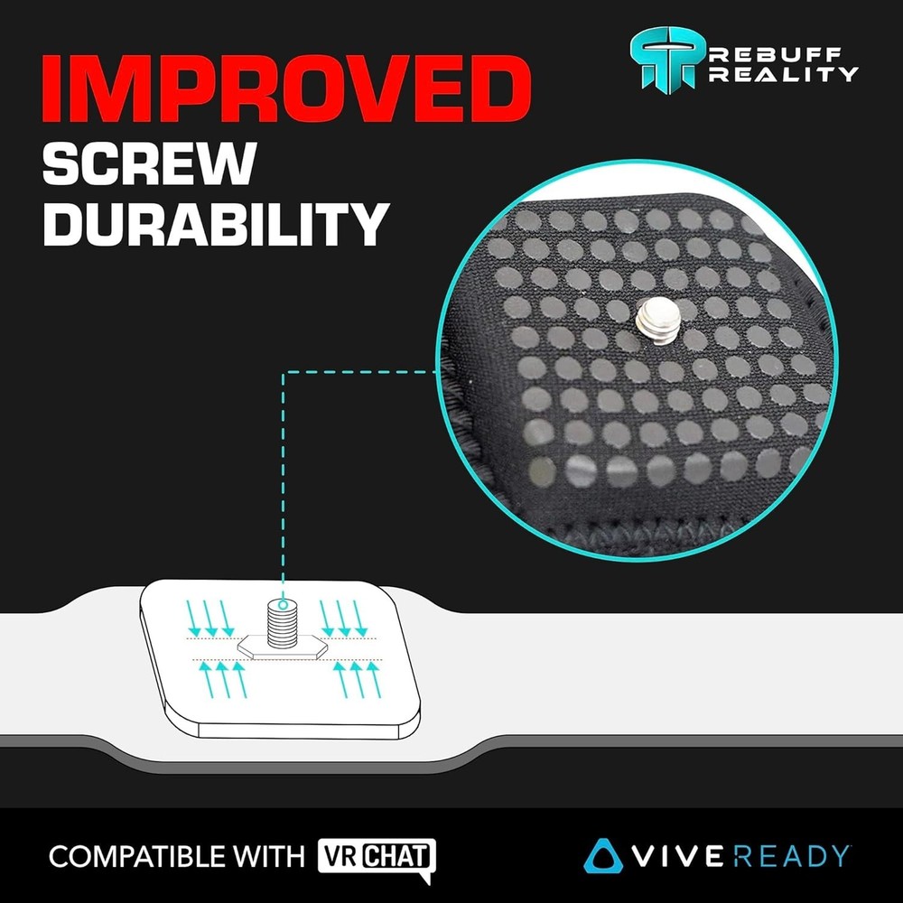 Adjustable Black Trackstraps for Vive Tracker 3.0 - Enhanced Full Body Tracking