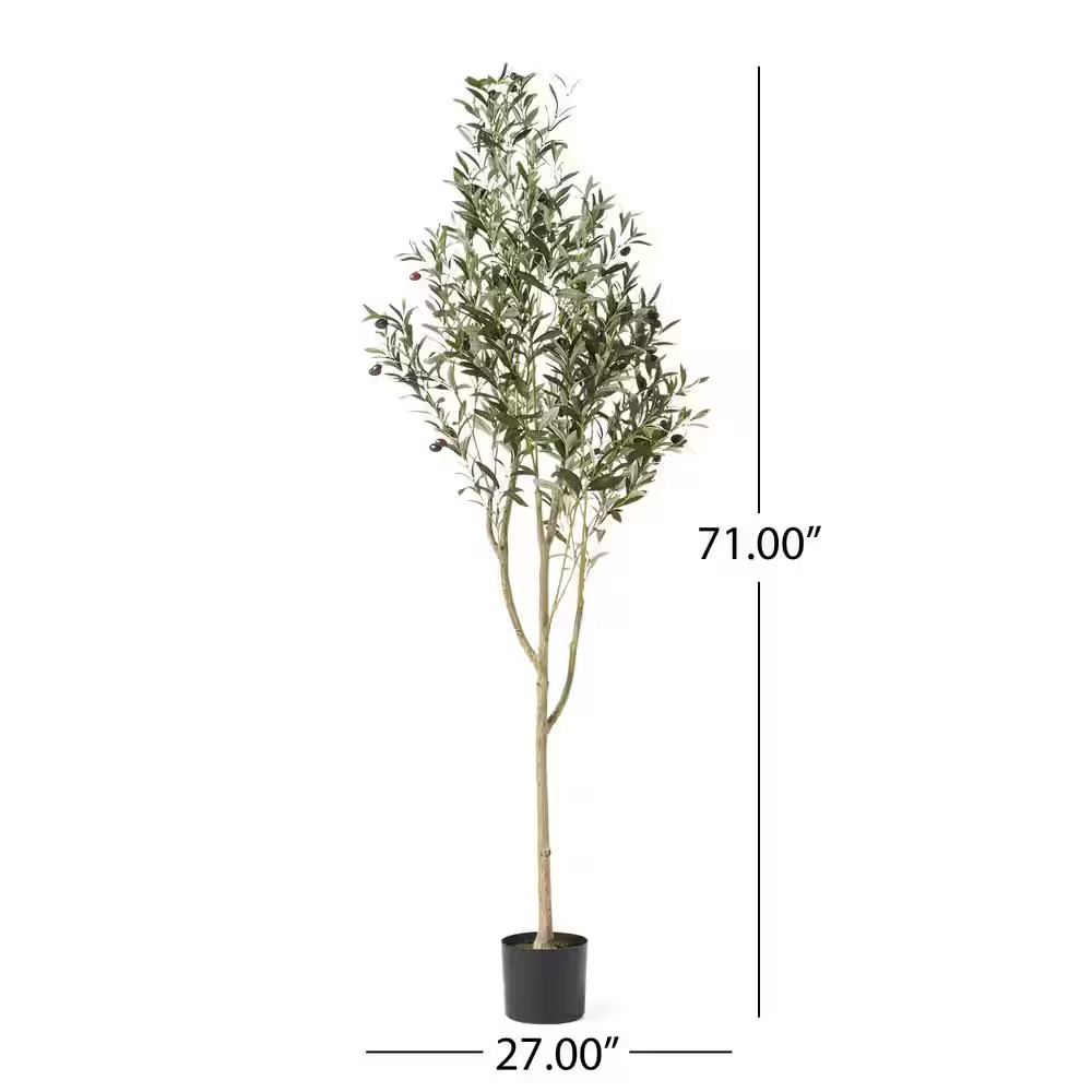 Tigue 6 Ft. Green Artificial Olive Tree
