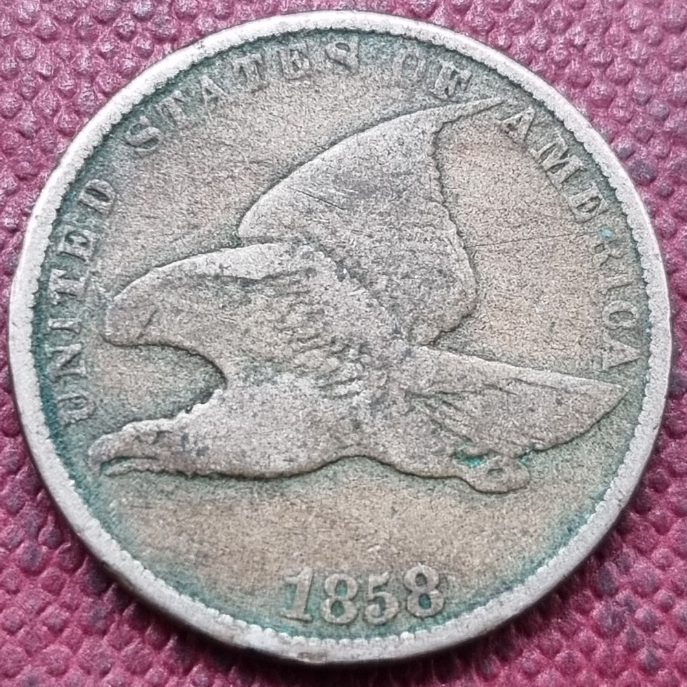 1858 Flying Eagle Cent 1c Better Grade #93419