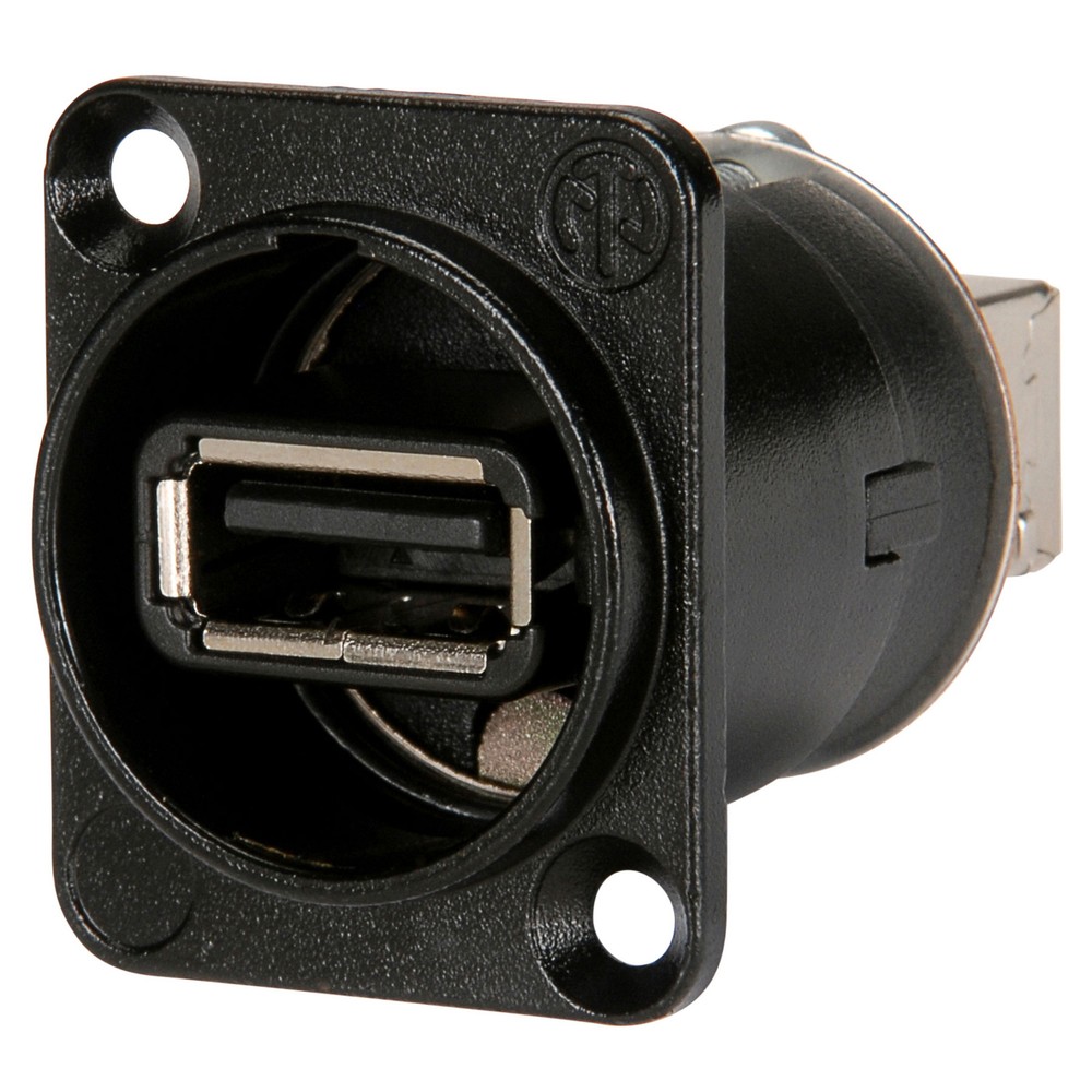 Neutrik NAUSB-W-B Feed-thru Reversible USB A/B Adapter D Pan