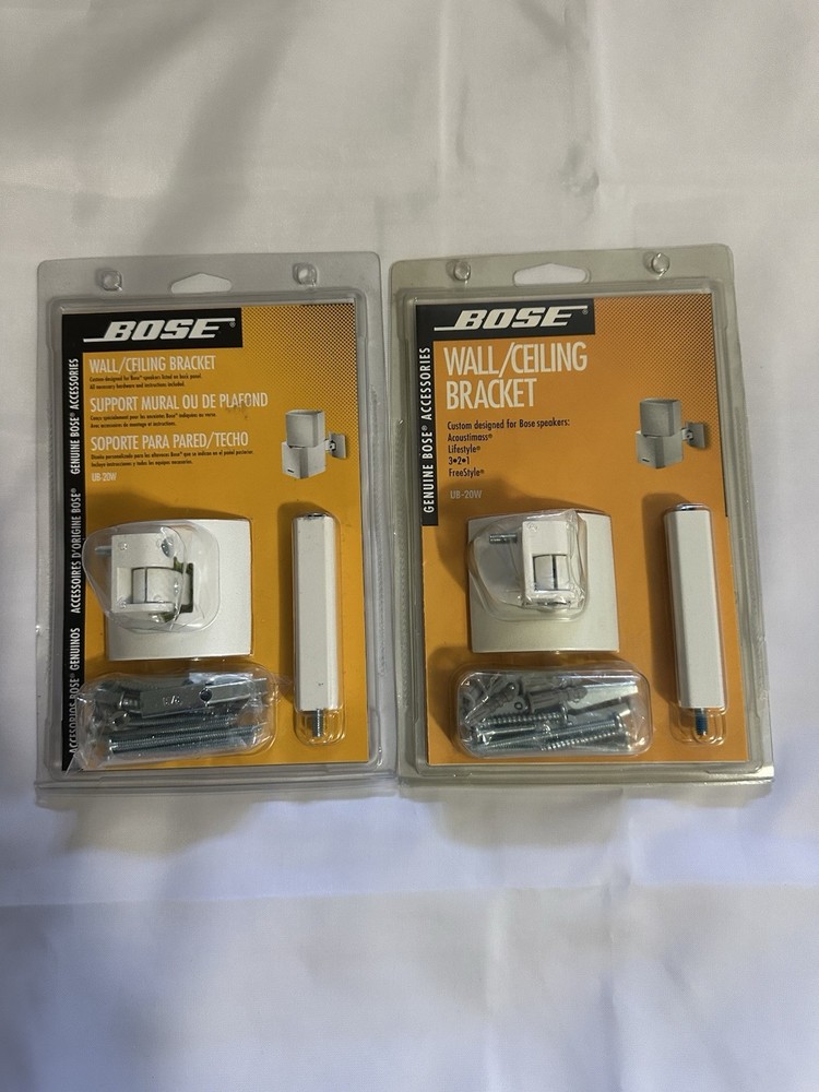 2 Bose UB-20W Wall/Ceiling Bracket, White,
