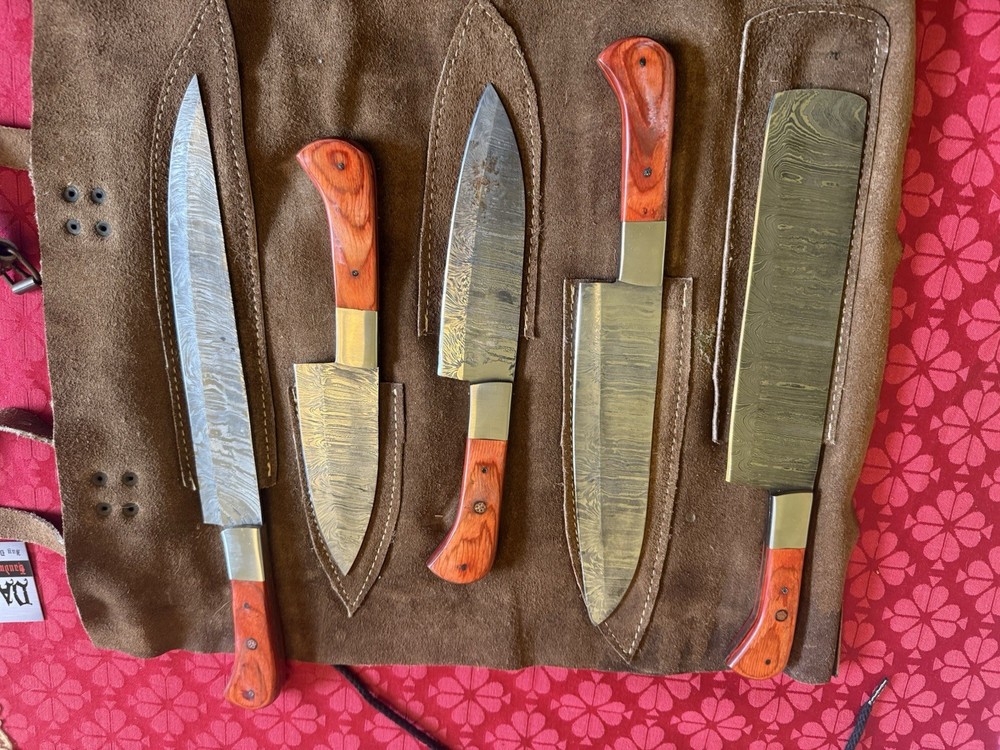Red River Damascus Knife Set