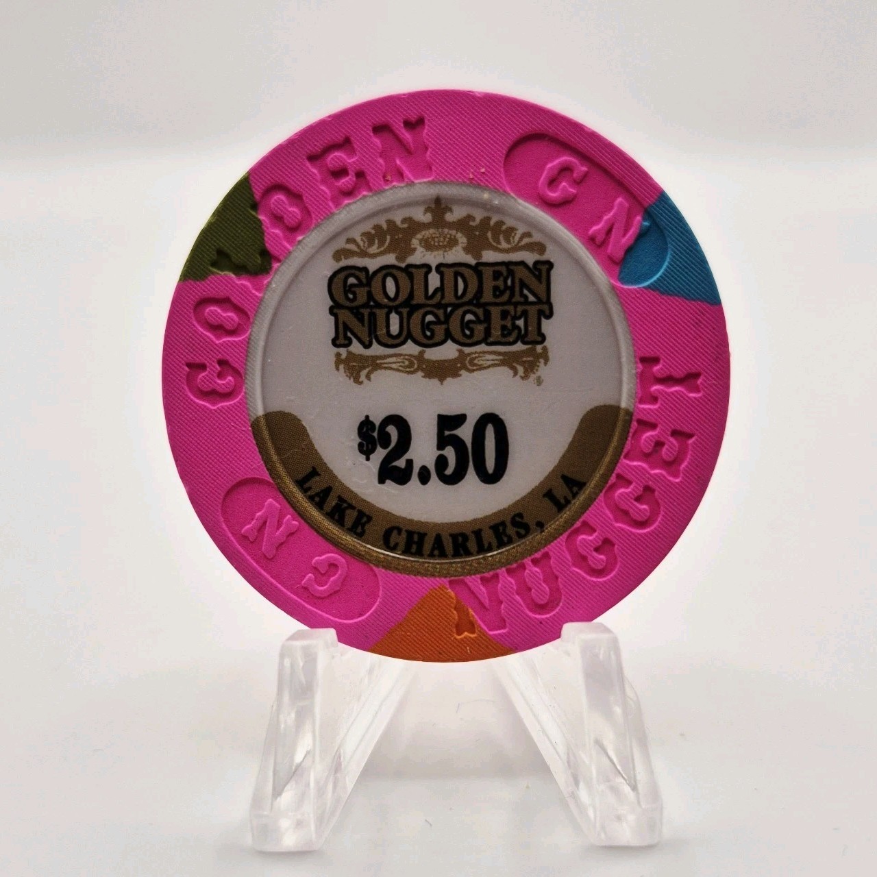 Golden Nugget Hotel Casino Lake Charles Louisiana 2014 $2.50 Casino Chip