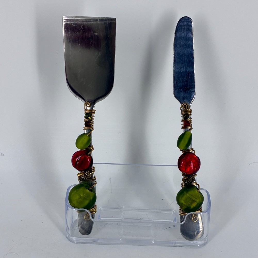 Spreader Knife Set Appetizer Boho MCM Unique Design Stainless Steel