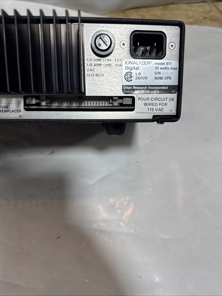ORION RESEARCH 811 IONALYZER MICROPROCESSOR PH / MILLIVOLT METER