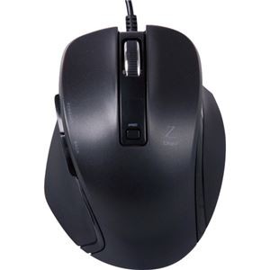 Nakabayashi Compact Wired 5-Button Blue LED Mouse Black (10pcs)
