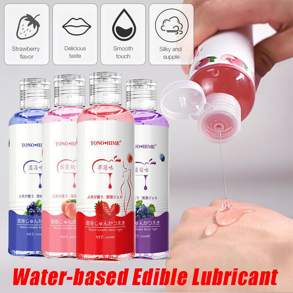 Fruit Flavor Sex Lube Lubricant Gel Water Based Edible Mild Oral Massage Adult