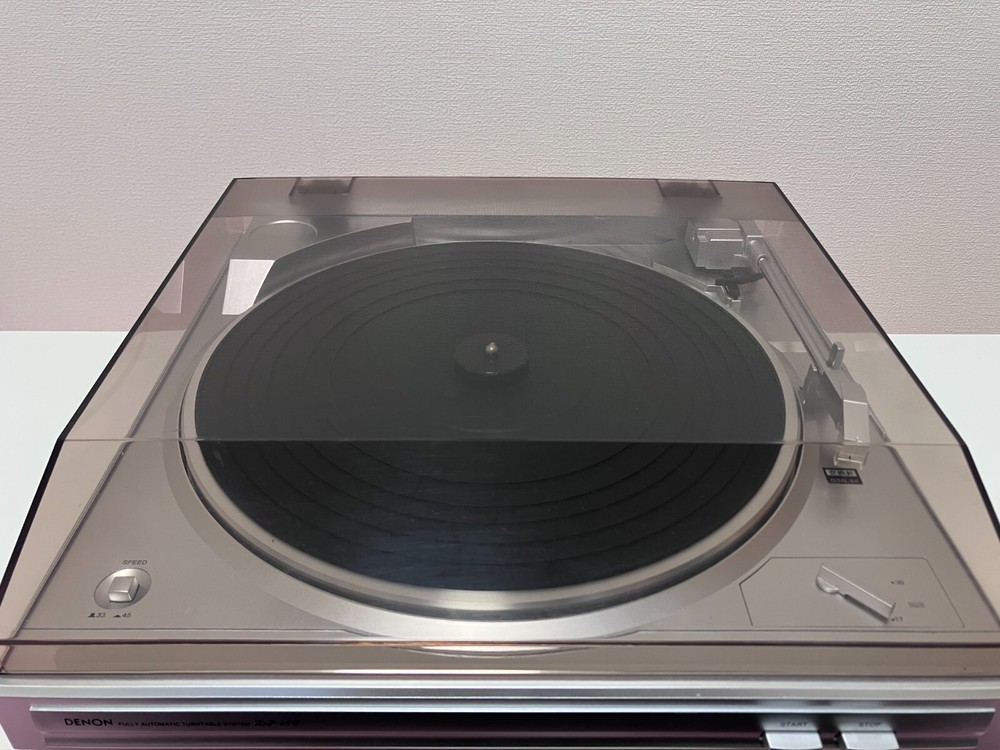 Denon DP-29F Belt-Drive Turntable Analog Record Player Phonoequalizer Silver