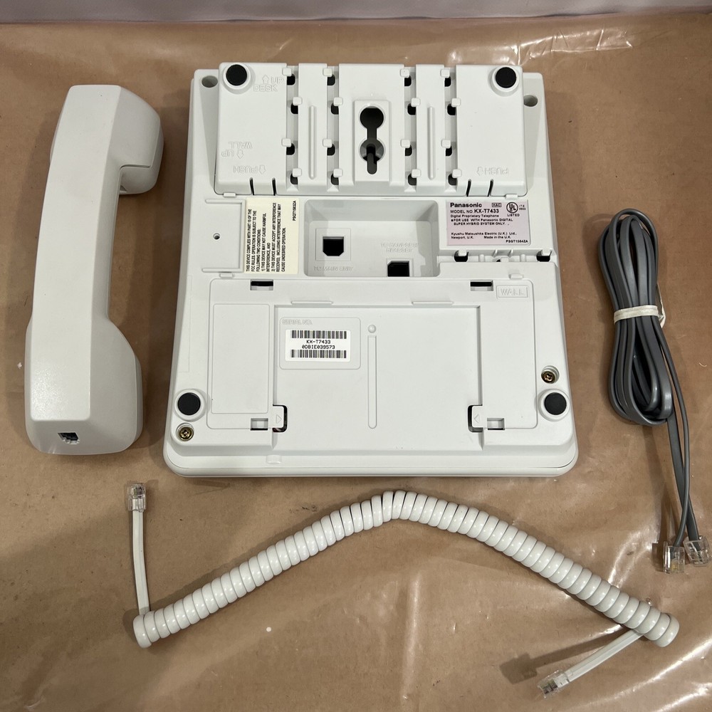 Panasonic KX-T7433 24-Button Digital Speaker display Phone WHITE *Refurbished*