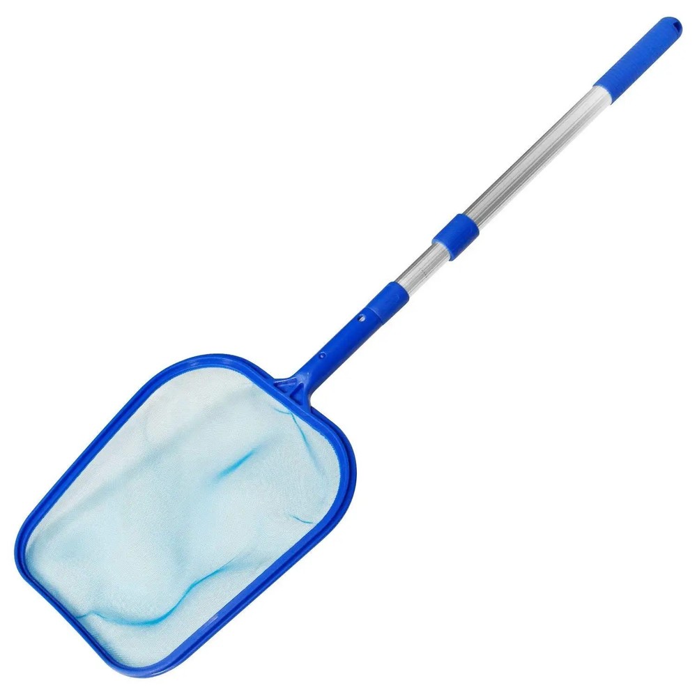 Telescopic Pool Skimmer Net Deep Bag Leaf Rake Spa Cleaner