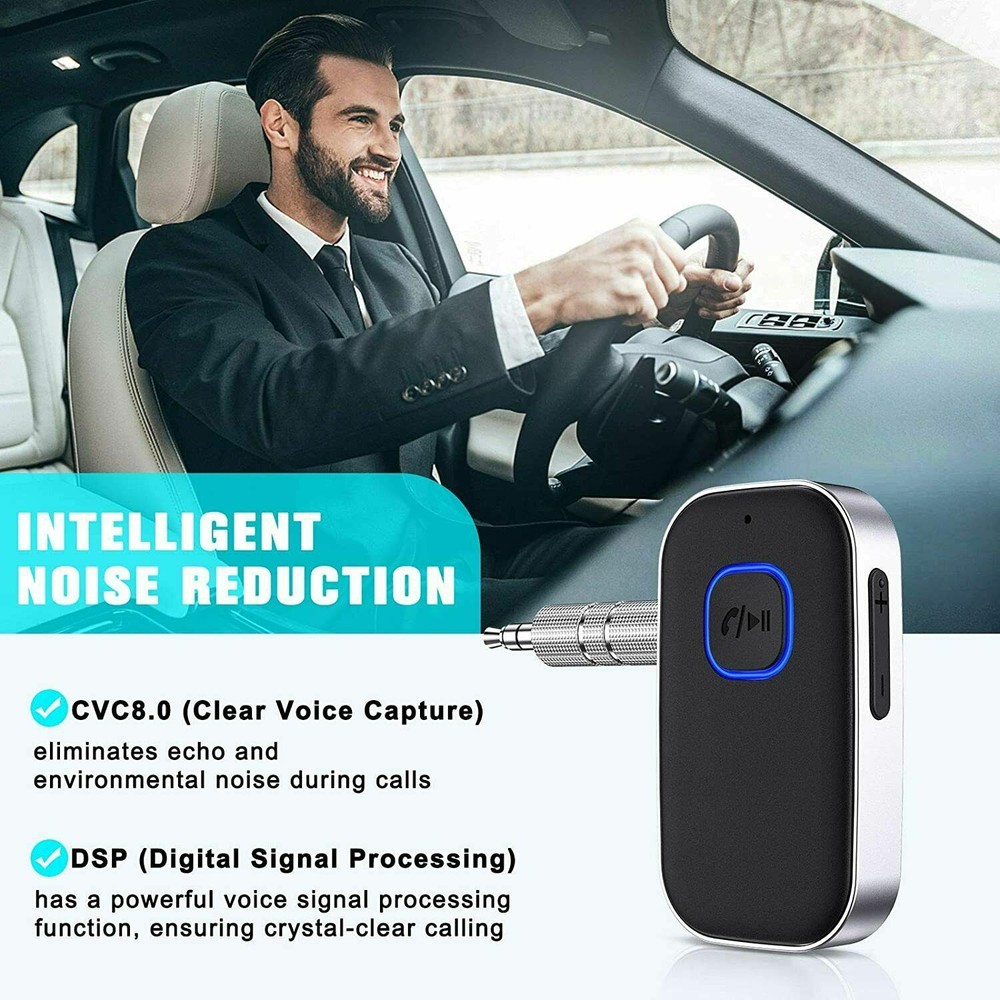 Bluetooth Transmitter Call Music Receiver AUX Adapter for Car Headphone iPod