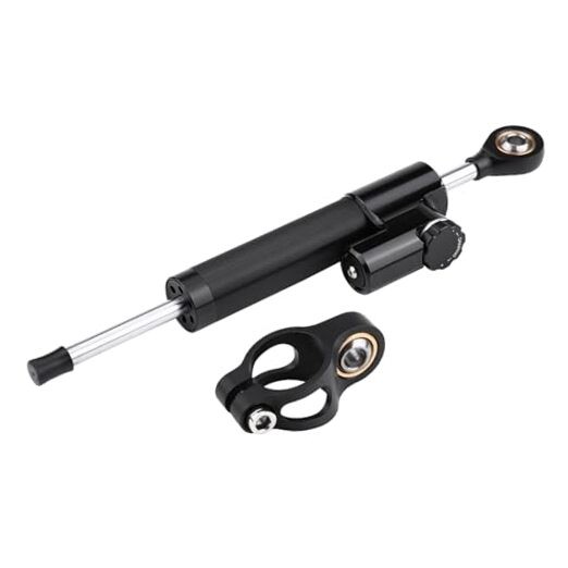 Steering Damper With Bracket, Aluminum Universal Motorcycle Steering Damper