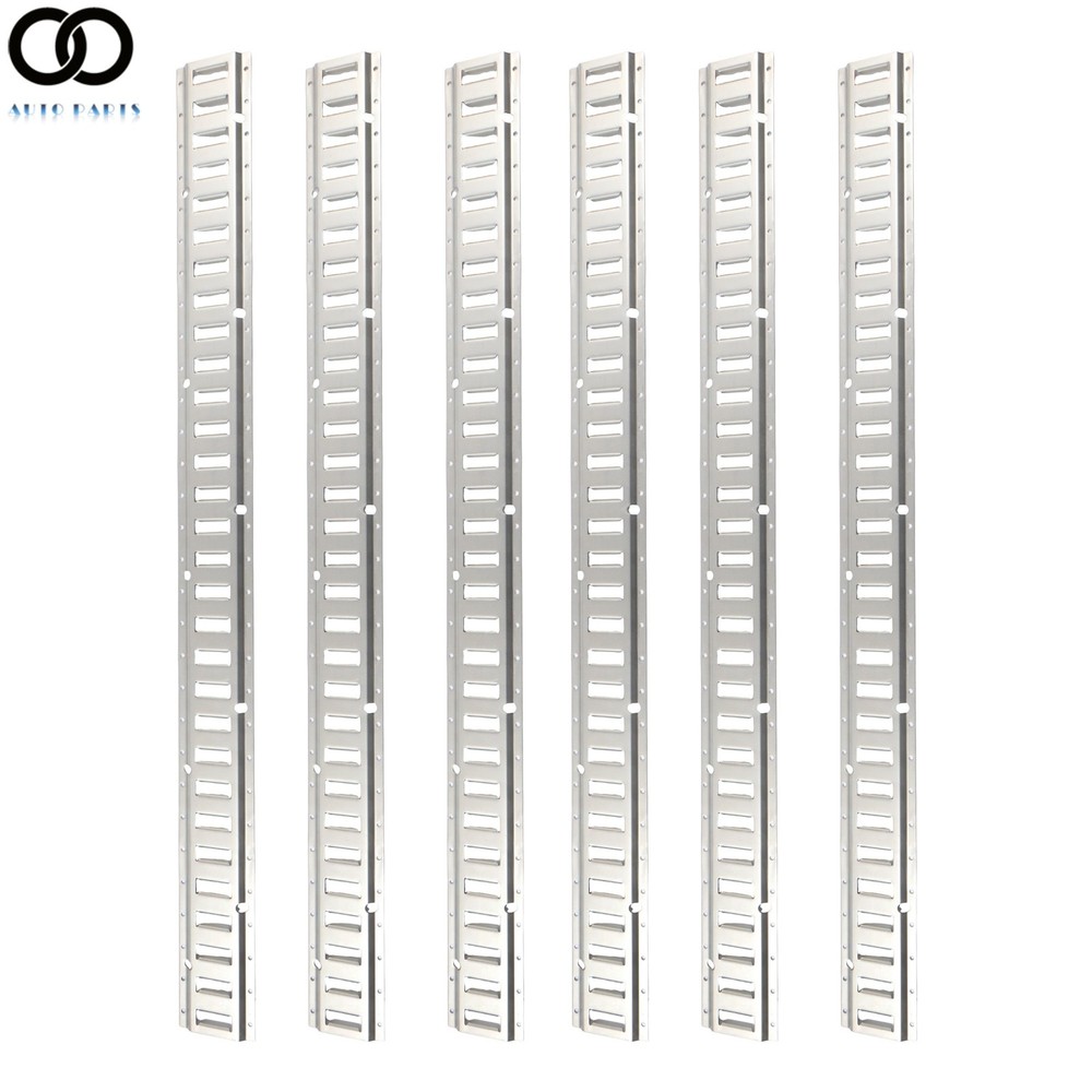 6 Pack 5' Horizontal E Track Tie Down Rail Kit Galvanized Steel Secure Cargo New