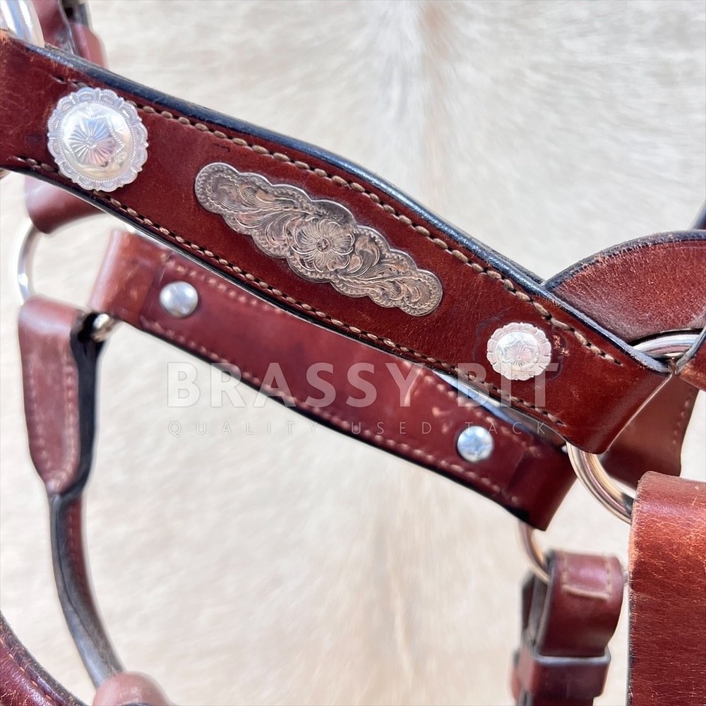 Large Yearling Vintage Silver Show Halter