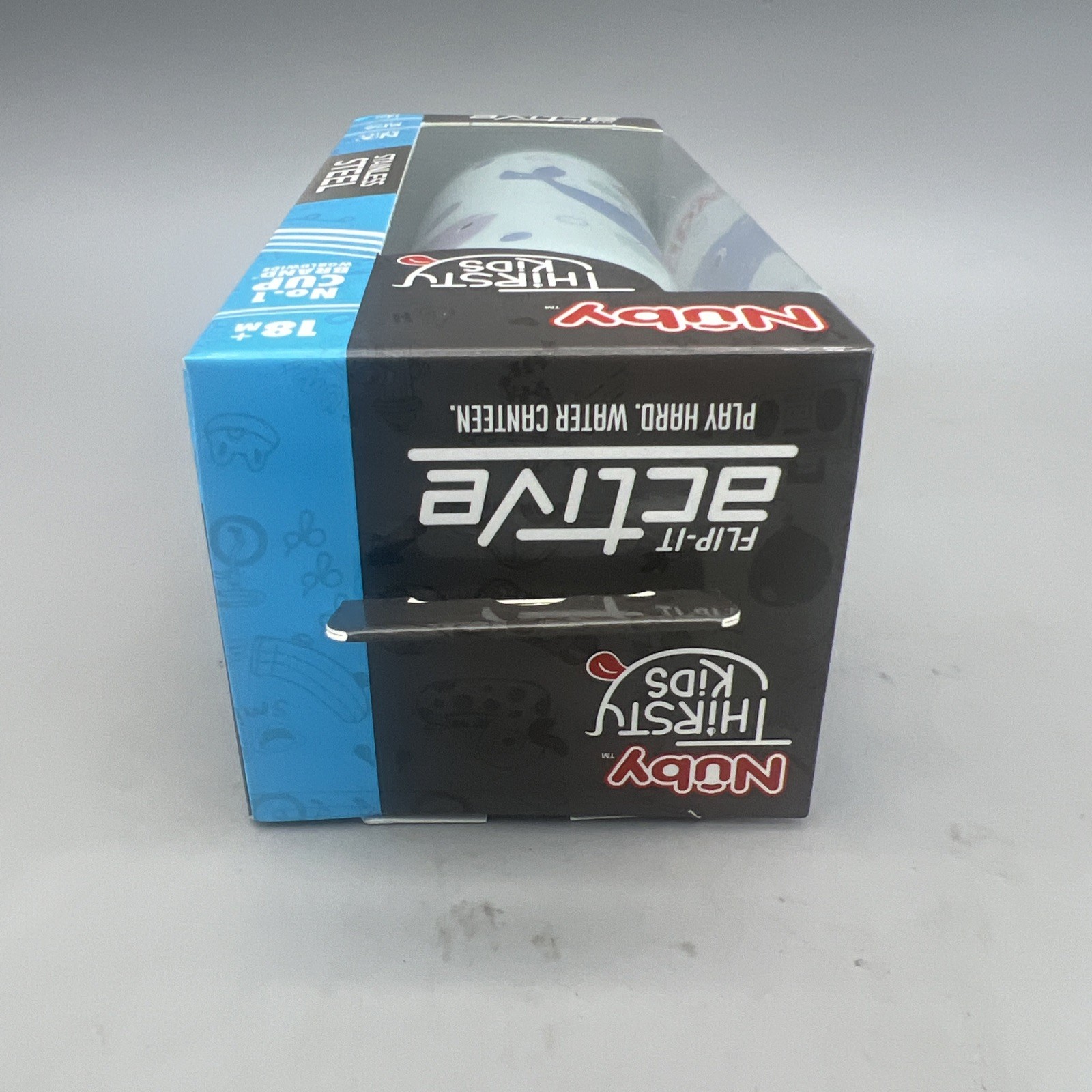 NEW Nuby Thirsty Kids 14oz Stainless Steel Active Cup