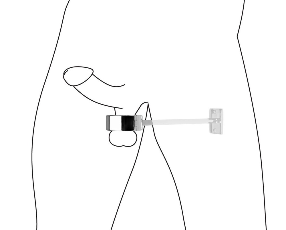 Master Series Locking Mounted CT Scrotum Cuff with Bar