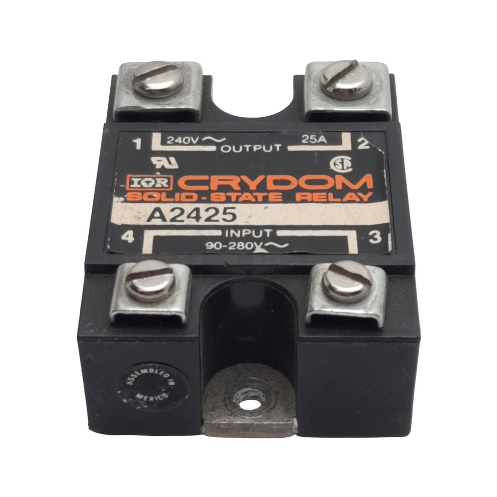 Crydom A2425 Solid-State Relay, SPST-NO, 90-280VAC In, 25A 240VAC Out