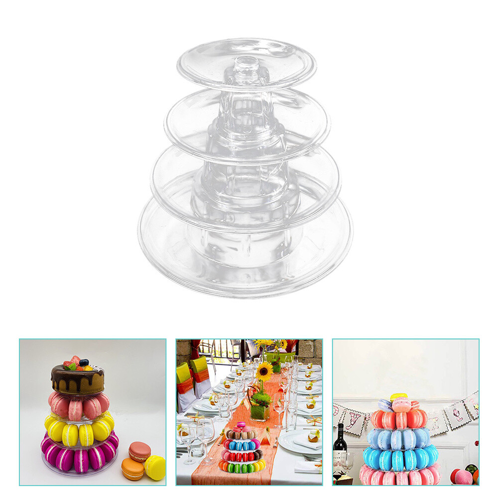 Macaron Tower Stand Cupcake Display Stand Tree Holder Round Cake Dessert Rack