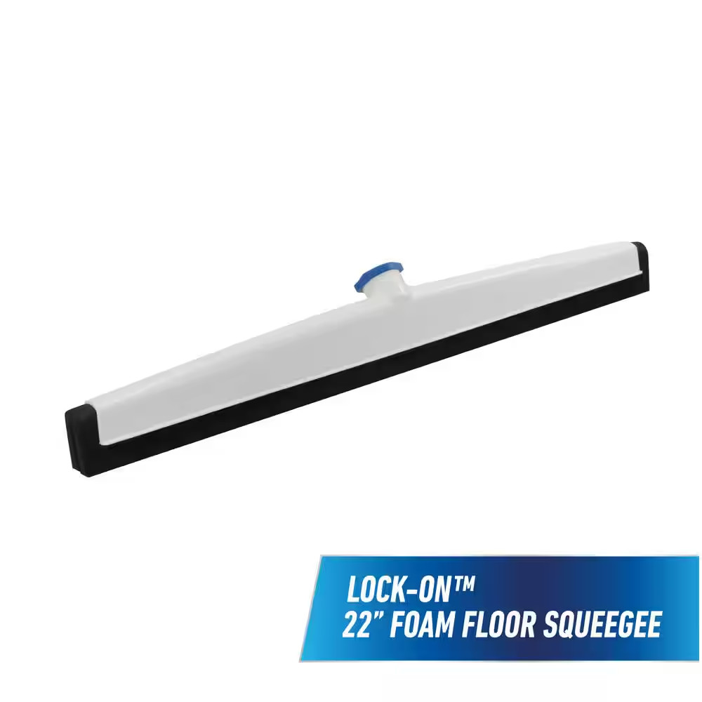 Lock-On 22 In. Foam Floor Squeegee