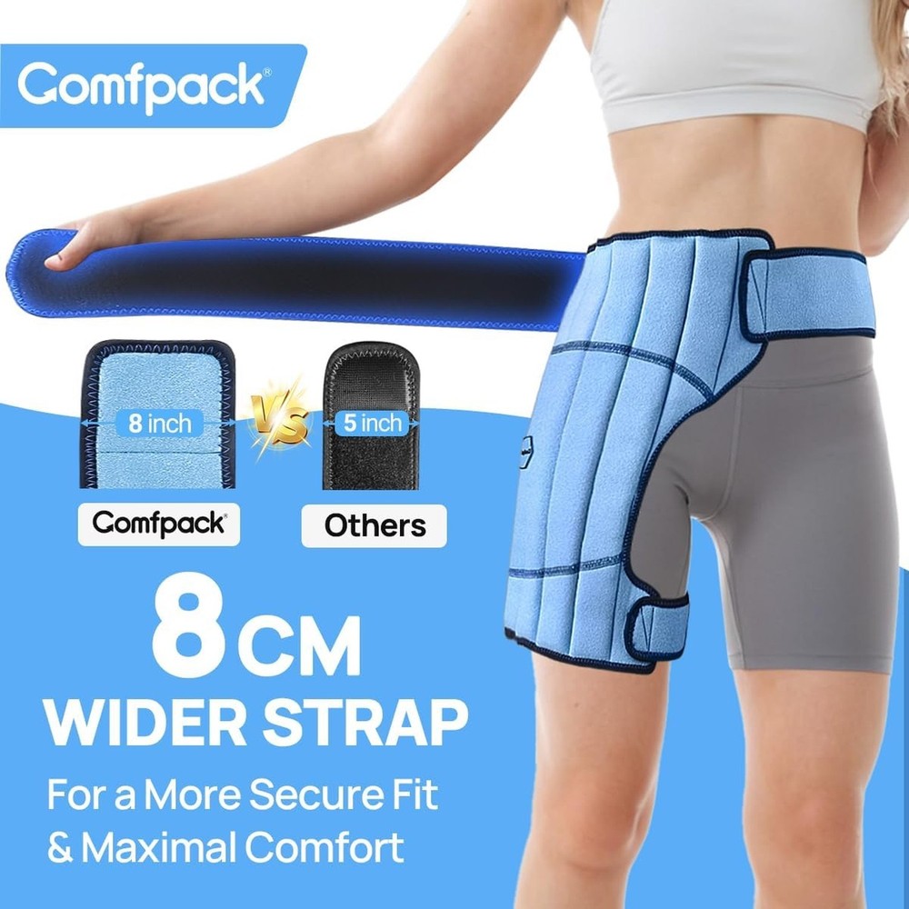 Hip Ice Pack Wrap, 2 Hours Long Lasting Cold for Hip Replacement Surgery, Fle...