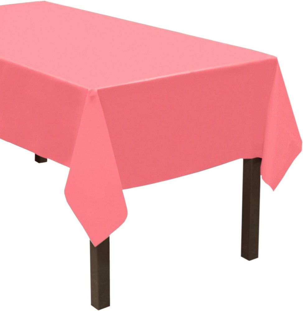 ValuMost Disposable 54" x 108" Plastic Rectangle Table Cover/Tablecloth