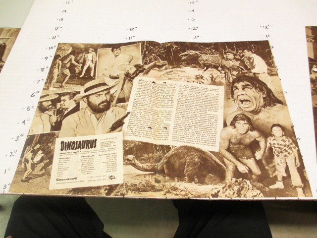 Film Buhne 1960 photoplay sci-fi monster movie DINOSAURUS dinosaur T Rex bronto