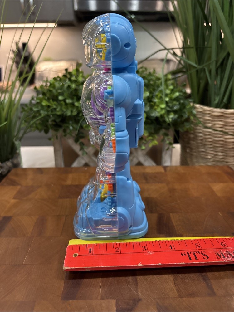 Light-Up Gear Robot Transparent Light Effects Universal Walking Educational Toy