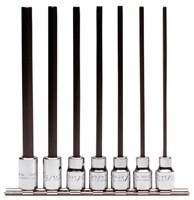 7-Piece Extra Long Hex Bit Set 3/8" Drive