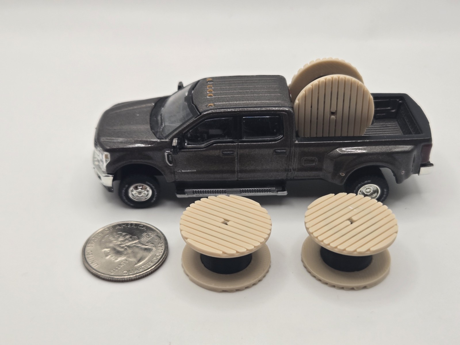 1/64 Scale Fiberoptic Cable Reel Accessory *3 Pack*