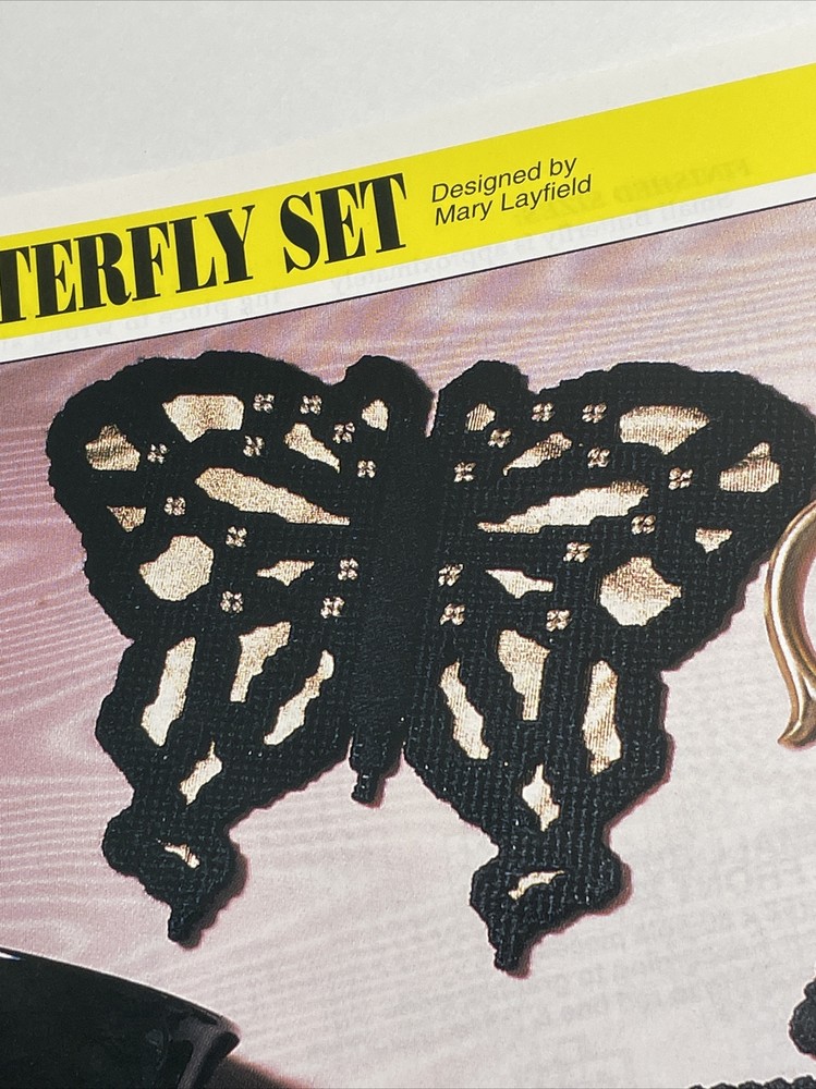 Annie's Attic Butterfly Set Plastic Canvas Pattern Page