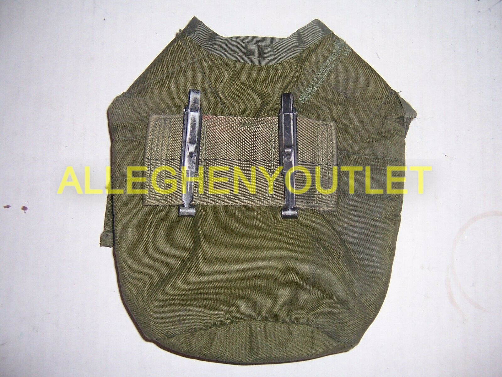 US Military Army 1 QT CANTEEN COVER 1 Quart Pouch w Alice Clips OD NYLON VGC