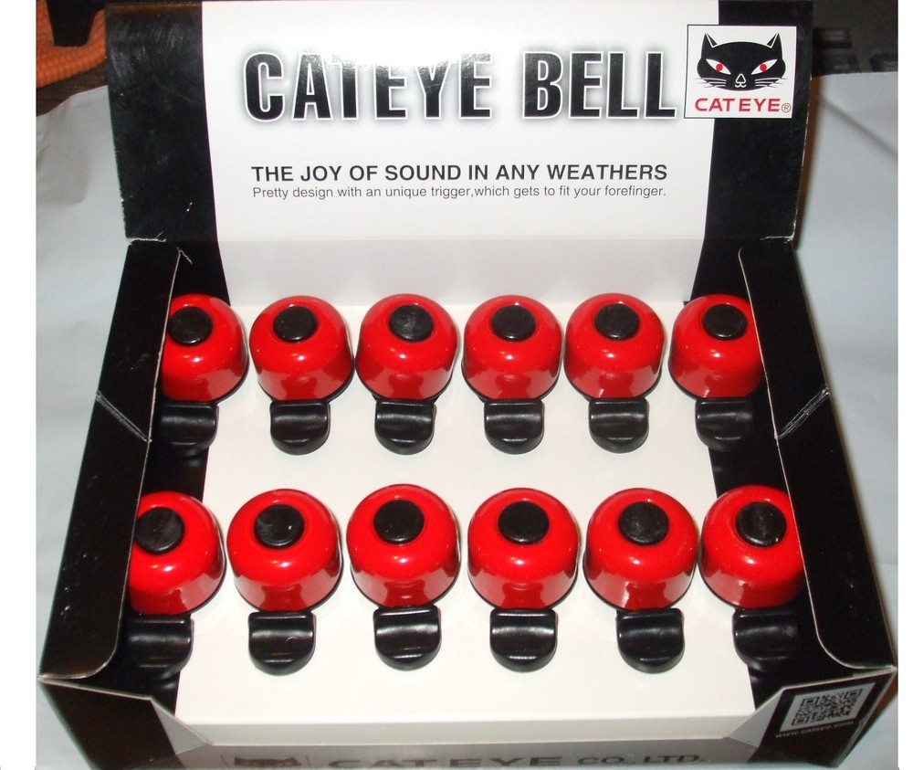 Cateye Limit Bell, PB-800, Red, 22mm