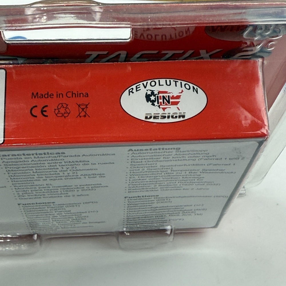 RavX Tactix 2 /15 Function Wireless Cycling Computer /Speed, LCD/ Black