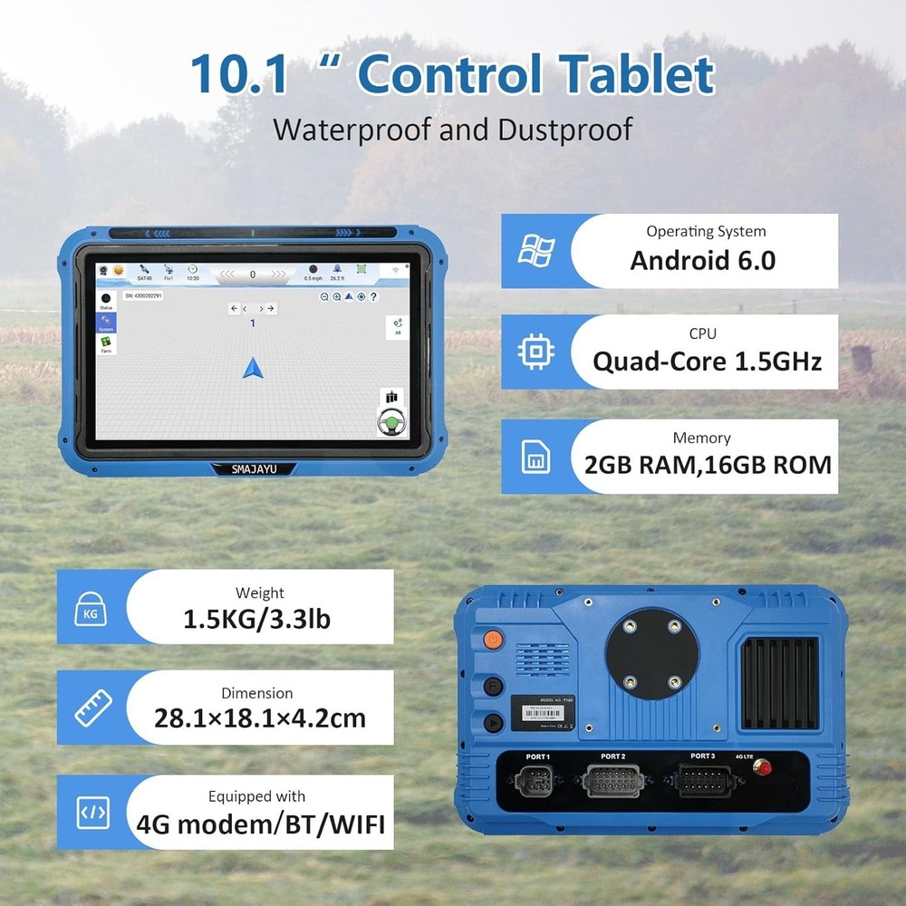 Tractor GPS, Auto Steer System 2.5cm Accuracy by RTK Base 10cm Precision by PPP