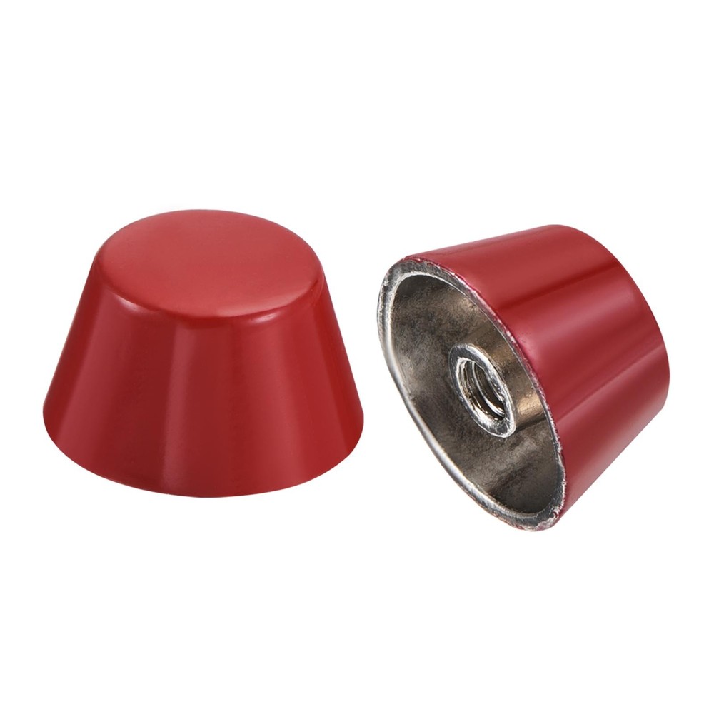 12x7mm Rivet Studs Screw Back Flat Cable Feet Stud Red Tip 10pcs