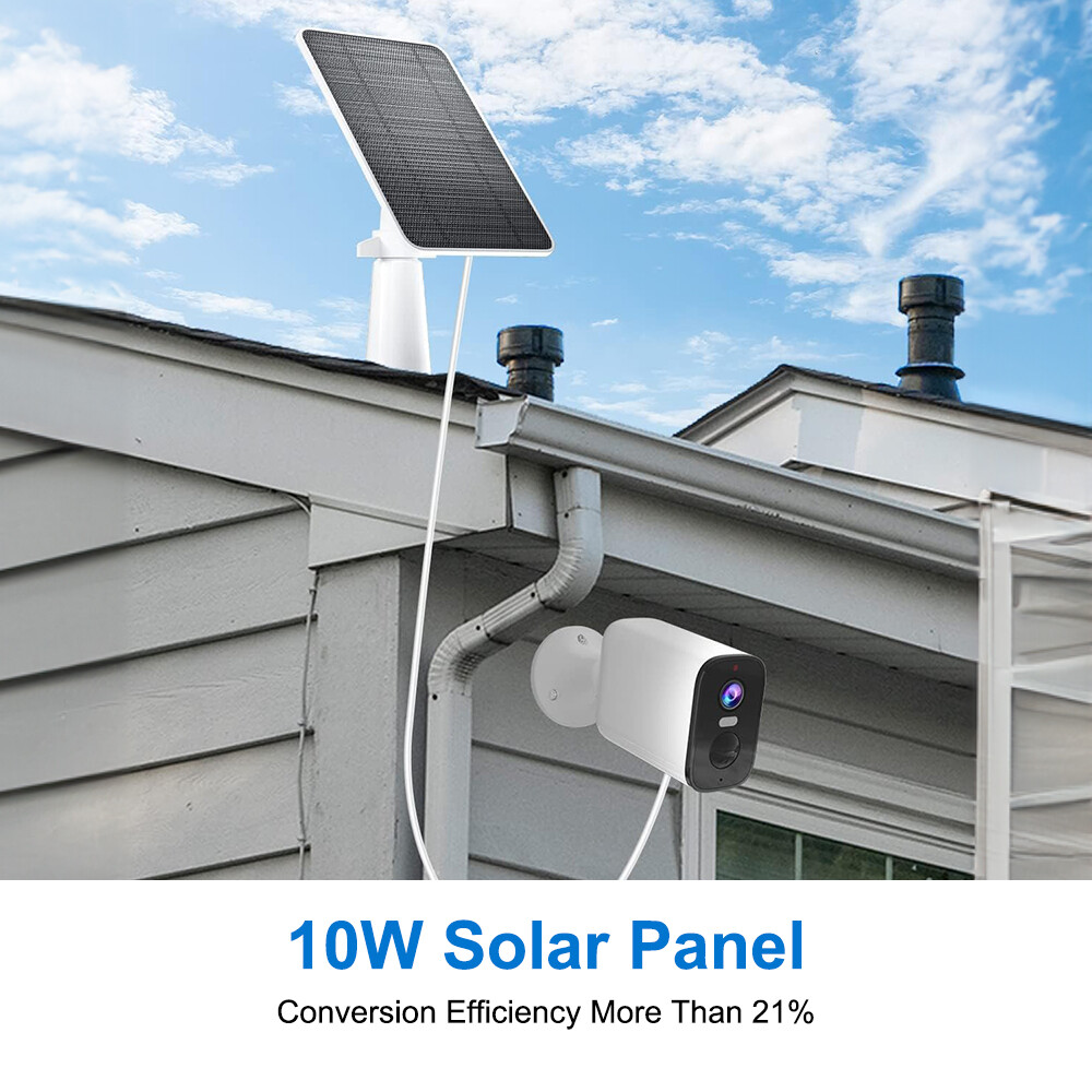 1-4Pcs Solar Panel Charge with USB Power Cable for Eufy Camera Micro USB Type-C