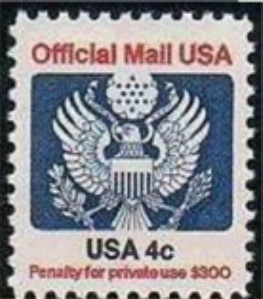 #O128 4 CENT OFFICIAL MAIL MINT VF NH O.G