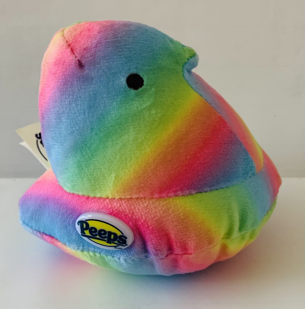 Peeps Rainbow Chick Marshmallow Scented Soft Plush 5” Easter Toy