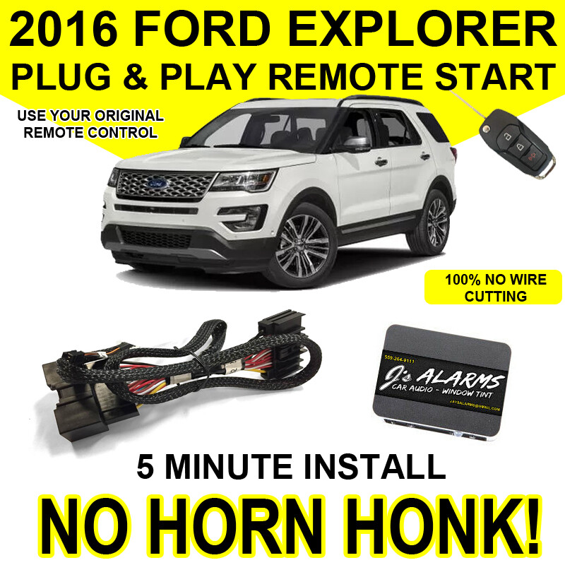 Js Alarms Remote Start Plug & Play 3X Lock For 2016 Ford Explorer FO2N