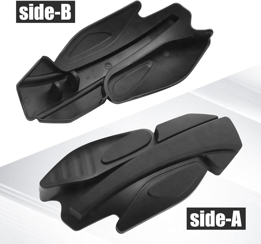 2PCS Black Handguards with Mount Brackets Kit Replacement for Polaris