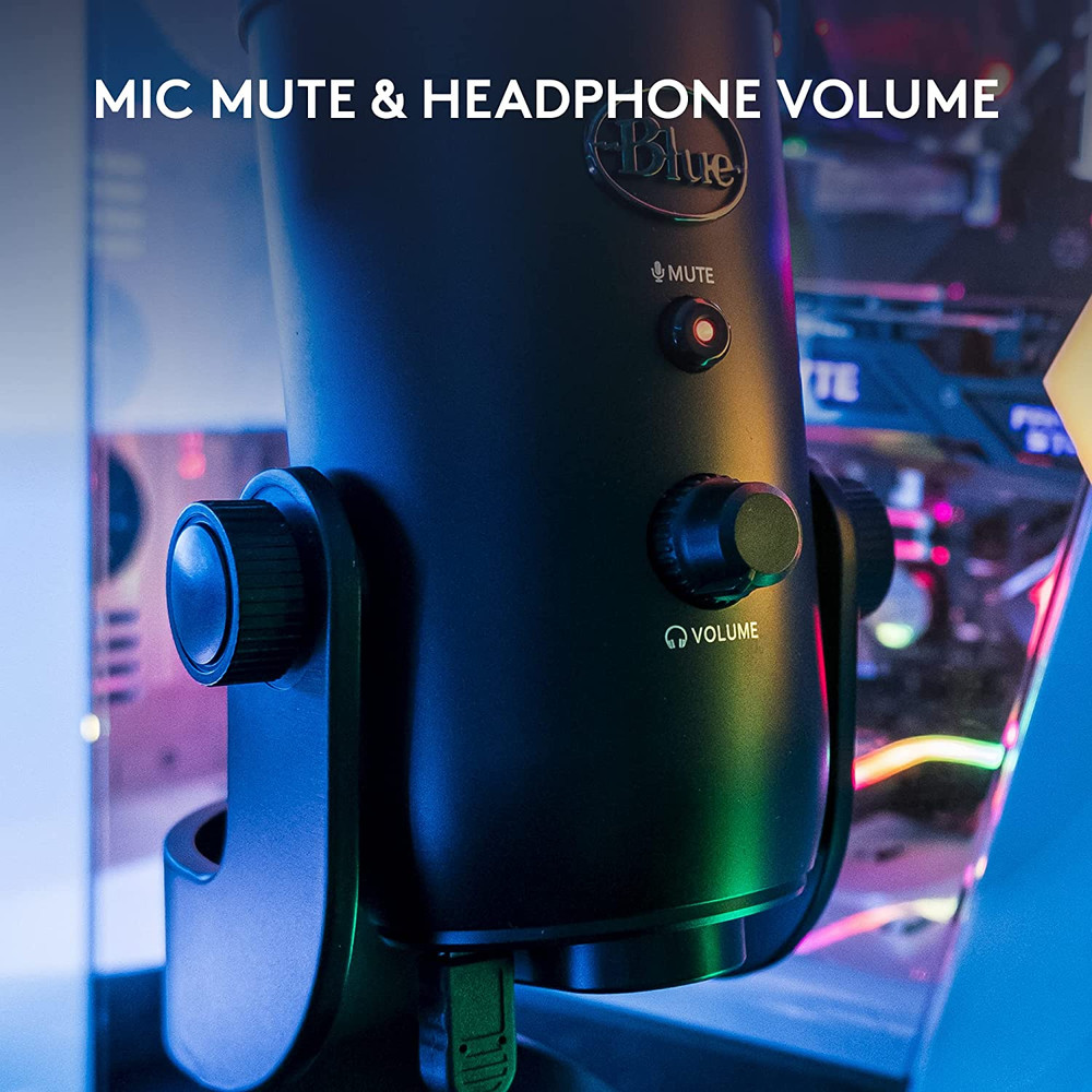 Logitech Creators Blue Yeti USB Microphone for PC, Mac, Gaming, Recording, Strea