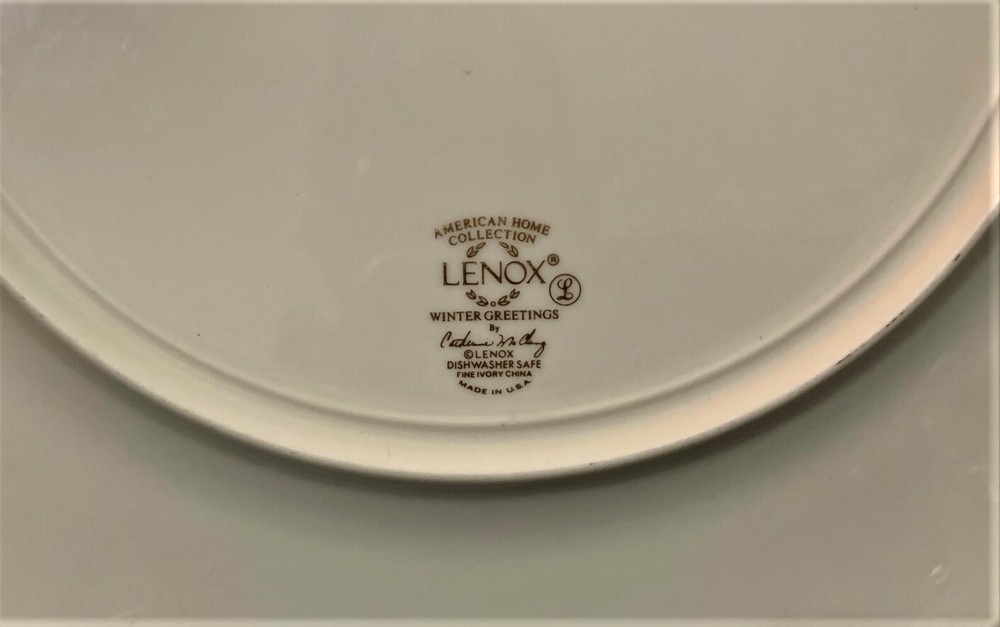 Lenox Winter Greetings Fine Ivory Bone China Serving Dish With Handle