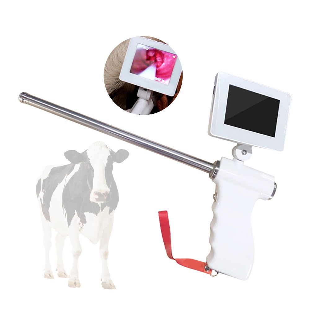 Visual Artificial Insemination Gun Cow Kit Camera with 360° Adjustable Screen