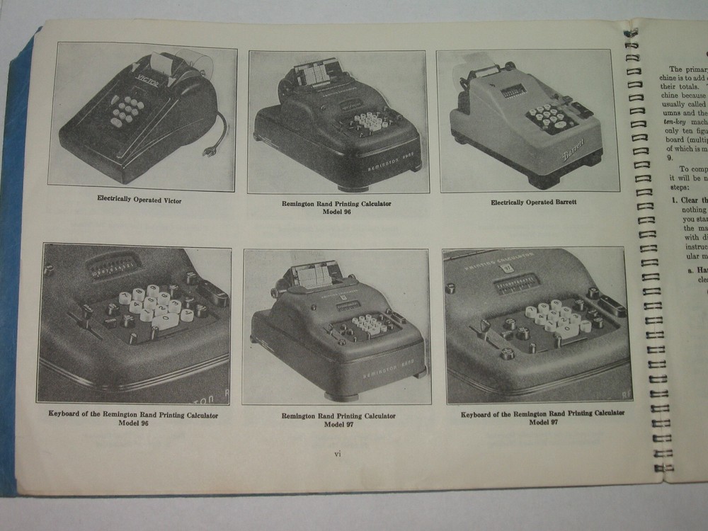 1950 Ten-Key Adding Listing Machine COURSE WORKBOOK Agnew Goodfellow 2nd Edition