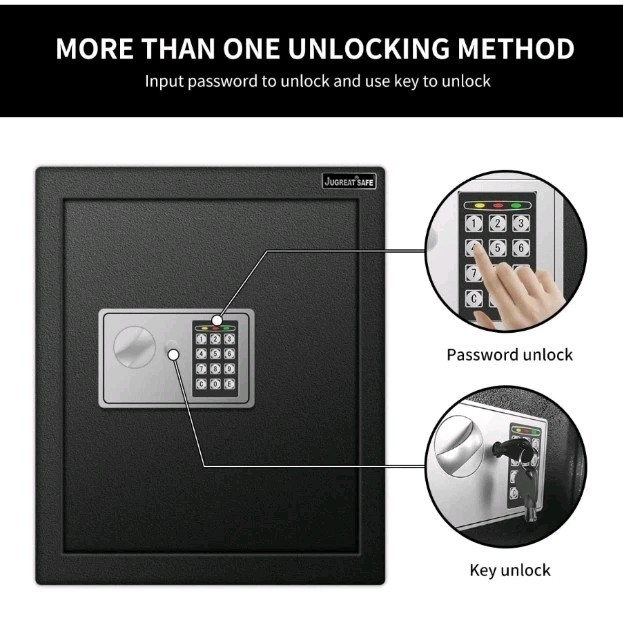 JUGREAT 80 Keys Cabinet with Sensor Light,Electronic Key Safe,Pin Code Keyles...