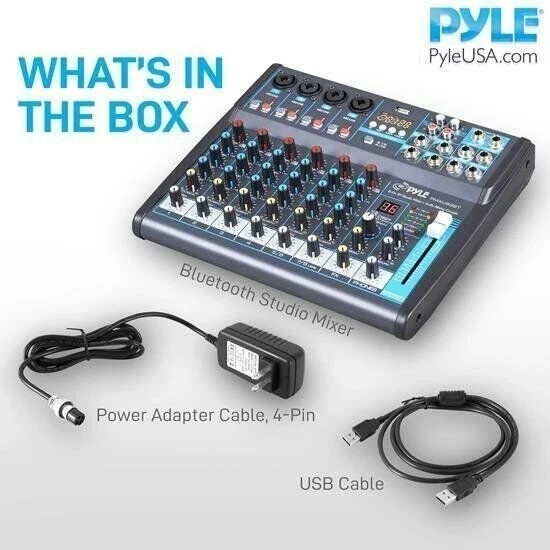 Pyle Pmxu83Bt 8 Ch Bt Mixer